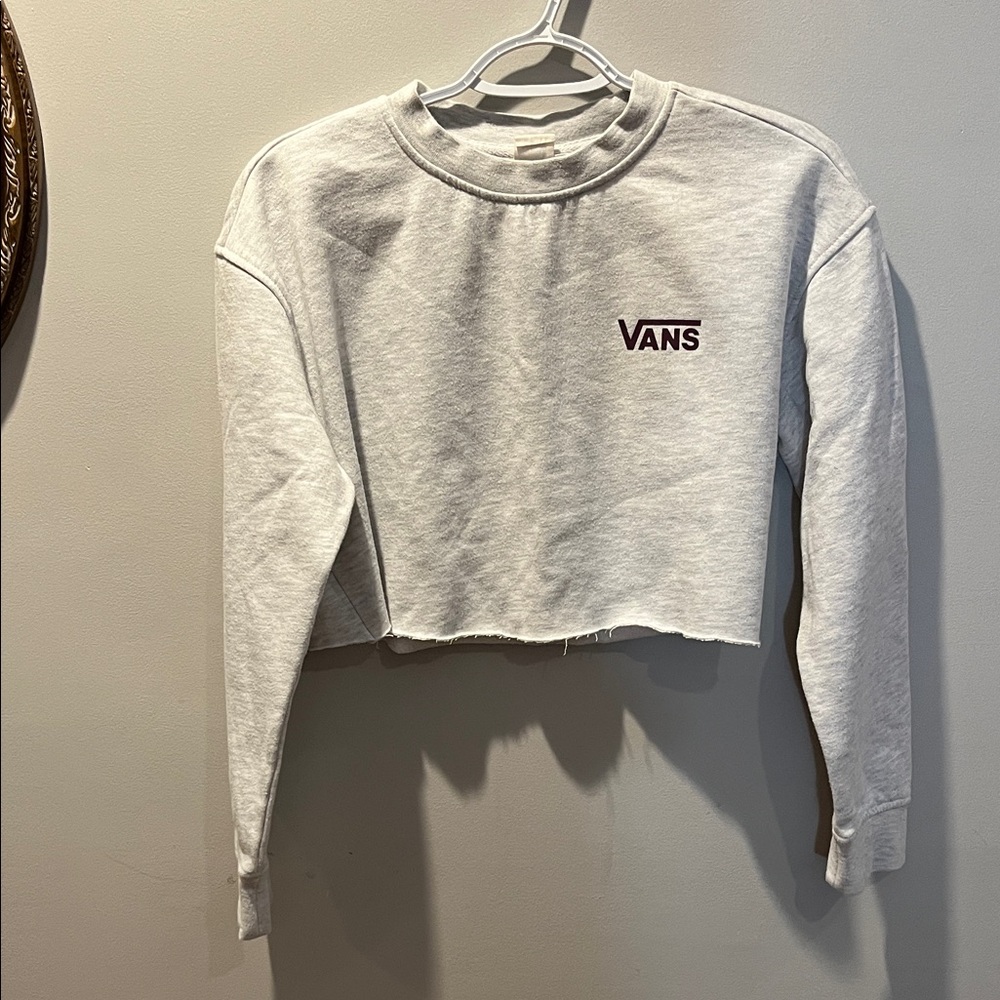 Vans Gray Cropped Crew Neck